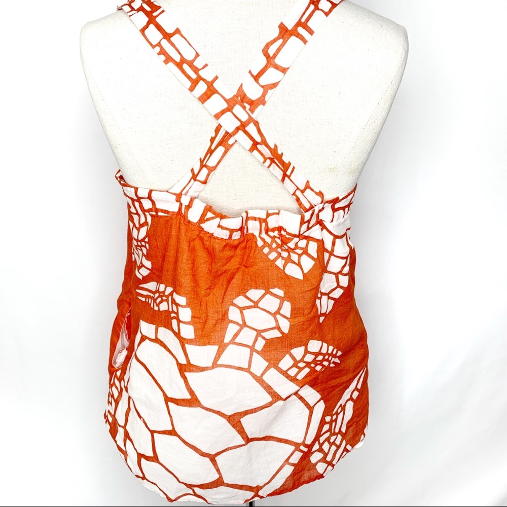 Sold-J. Crew Batick Turtle Tank Blouse - Picture 3 of 8